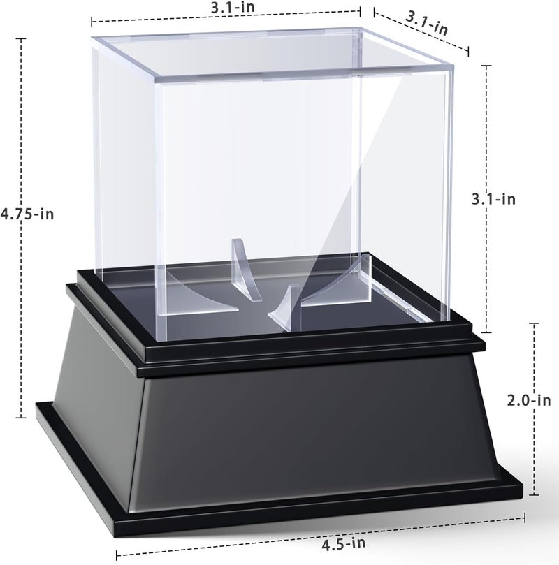 KKU Baseball Display Case, Baseball Holder for Ball Display Cube Box, UV Protected Acrylic Baseball Storage Official Size Box , Memorabilia Display Case for Baseball - Image 2